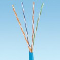 CABLE UTP. CAT 5E COLOR AZUL BOBINA DE 305 MTS. O 1000 FT 